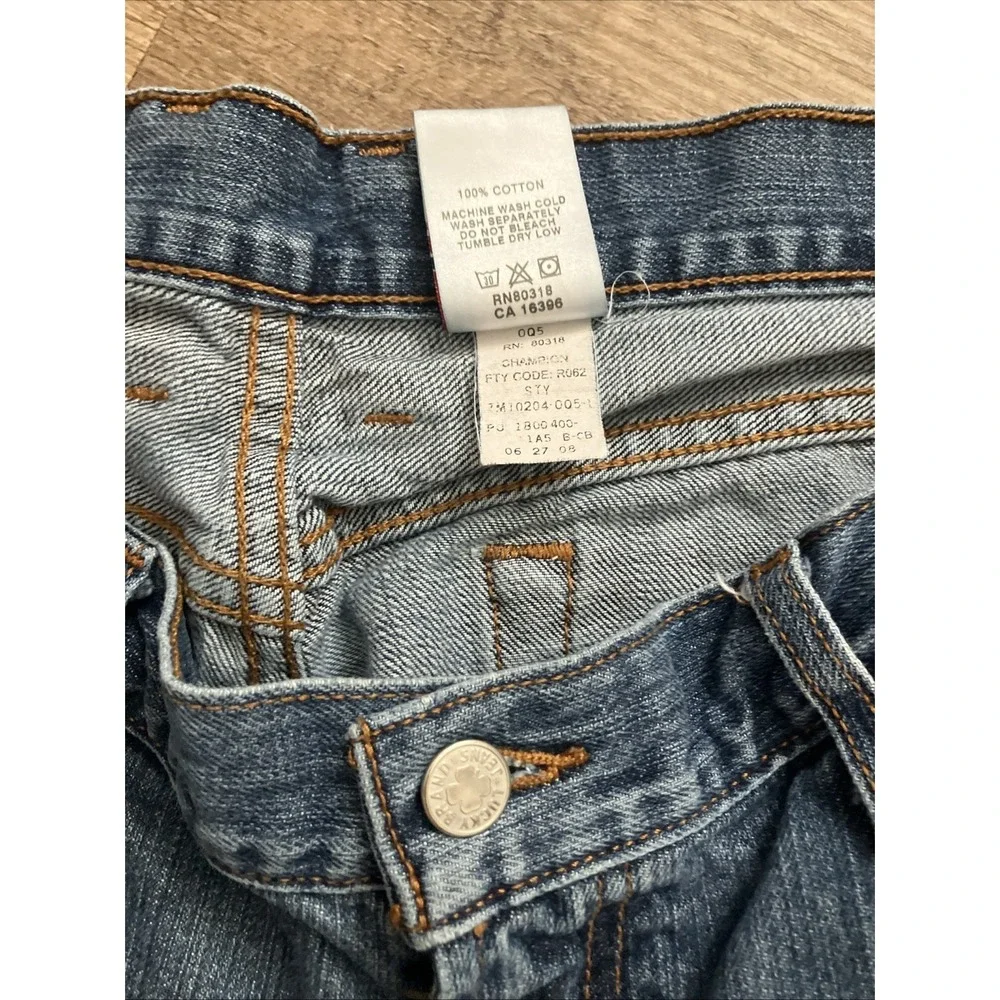 Lucky Brand Dungarees Mens Classic Fit Regular Jeans 36/29 Blue Raw Gem Cut Read